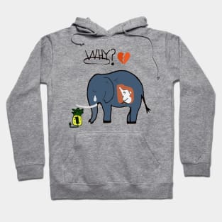 The pineapple elephant is dead Hoodie